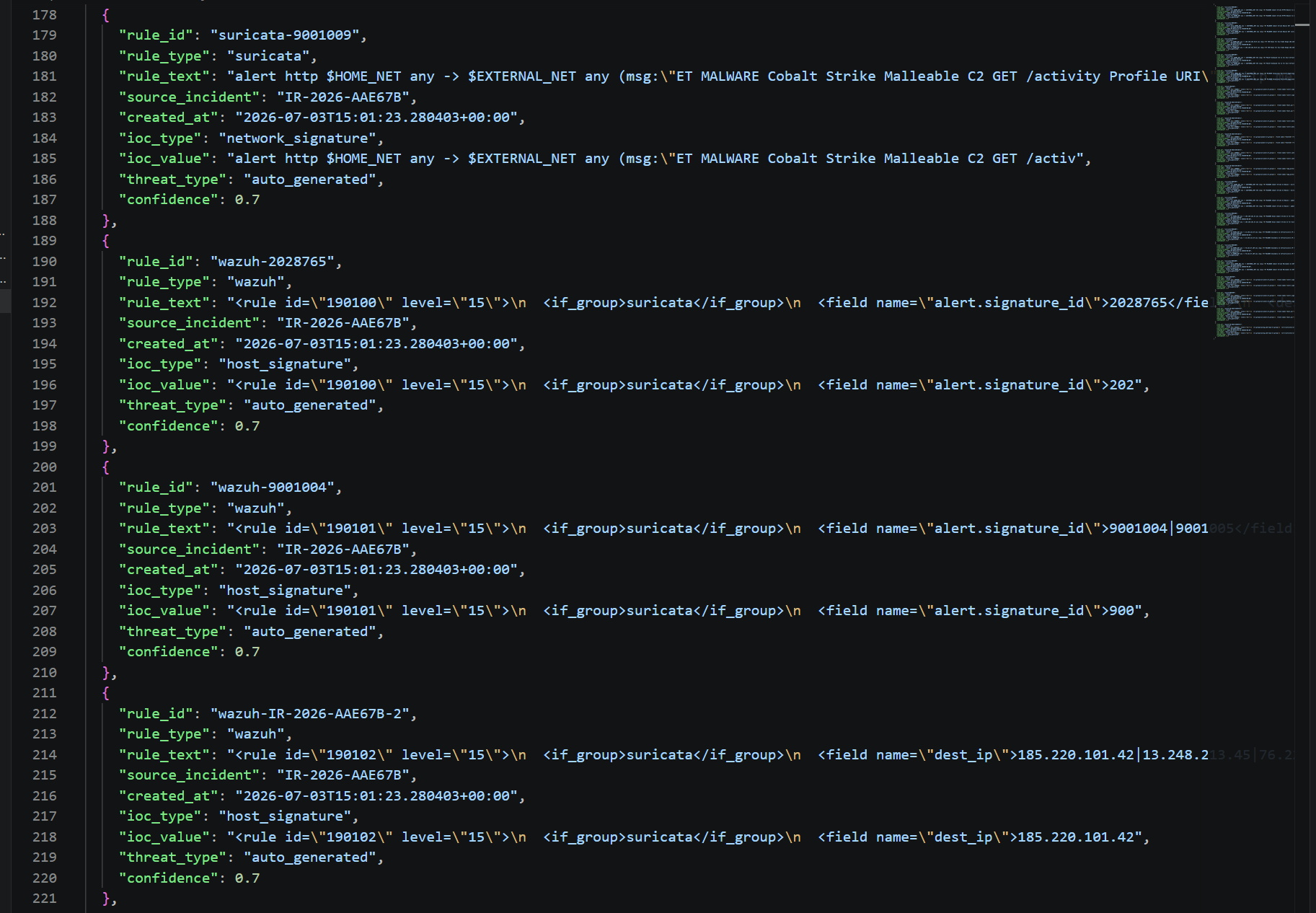 learned rules json 5